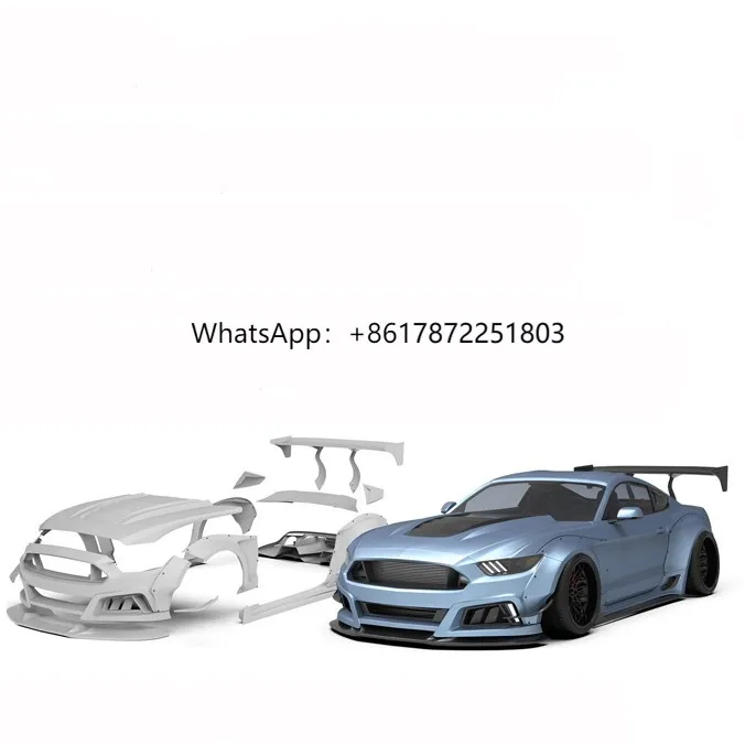 Parte di sintonizzazione automatica stile robot per Ford Mustang 2015-2017 Kit carrozzeria in fibra di carbonio/frp