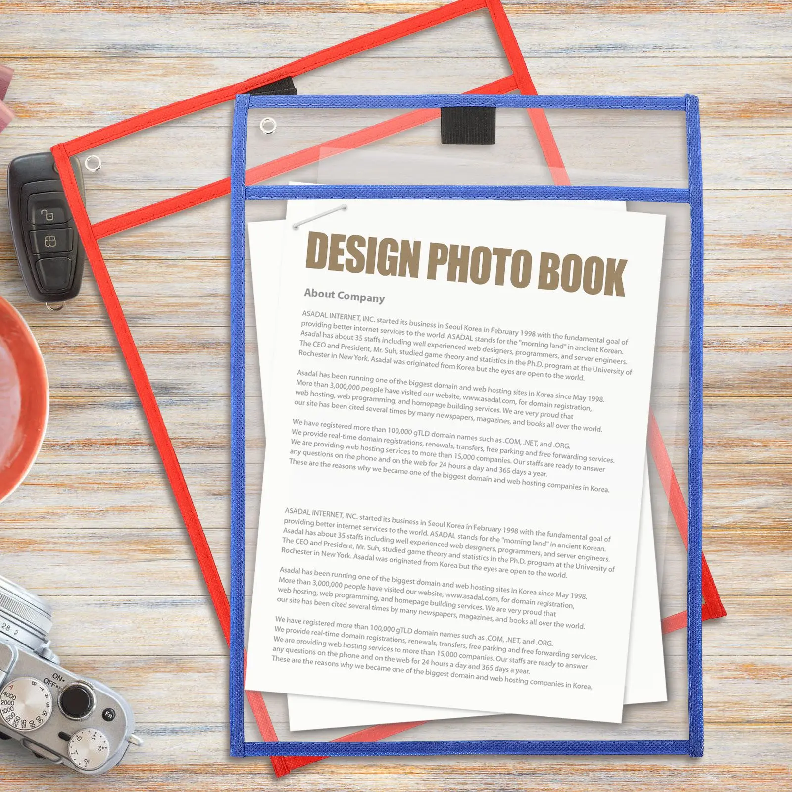 Rewritable Files Pocket Reusable Dry Erase Sleeve Daily Use Transparent Students Clear