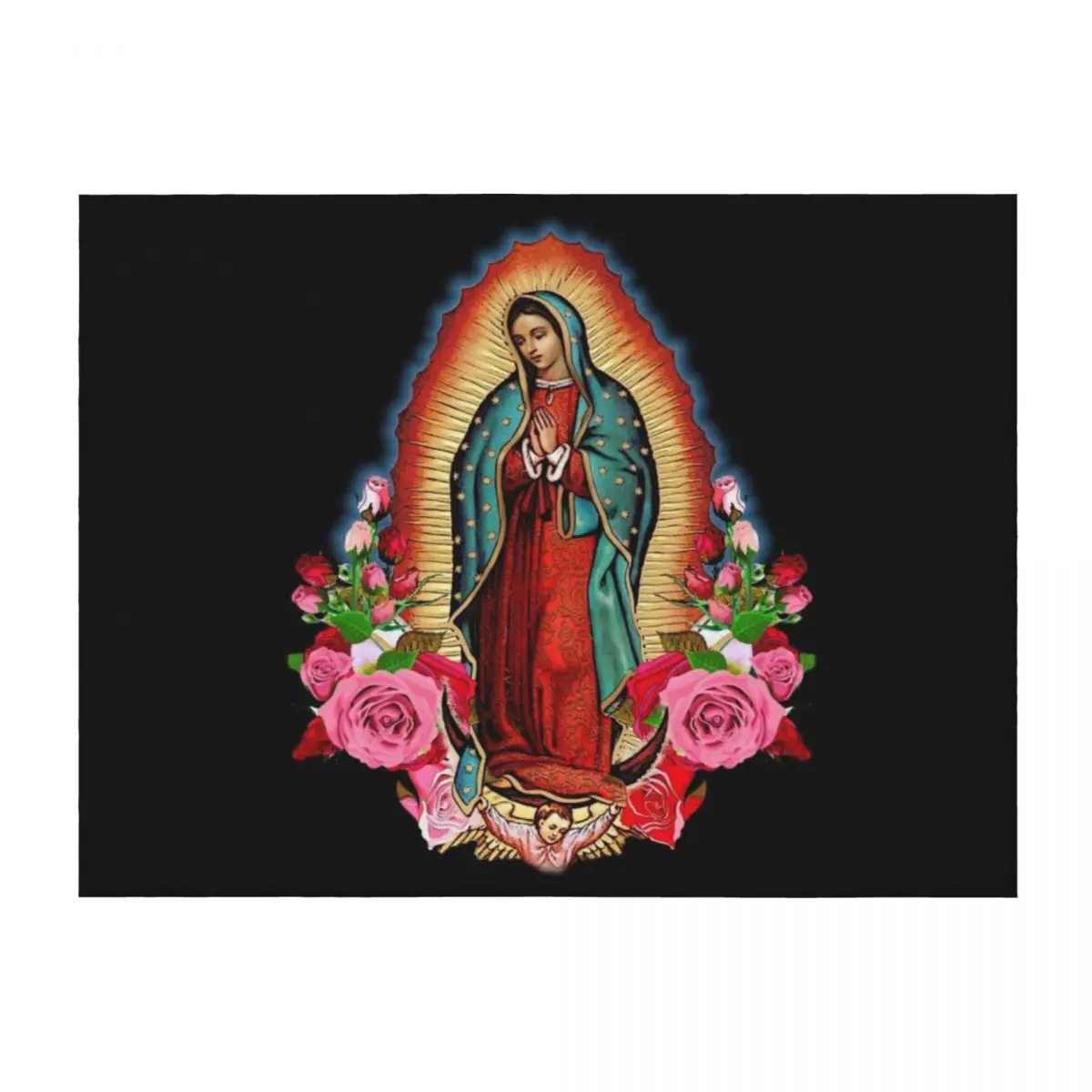

Our Lady of Guadalupe Throw Blanket Blankets Sofas Of Decoration Decorative Sofas Blankets For Sofas Personalized Gift Blankets