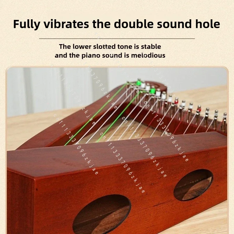 Handmade 15 Tone Harp Sound Therapy Portable Beginners Learn Professional Lyra Yoga Meditation Musical Stringed Instruments