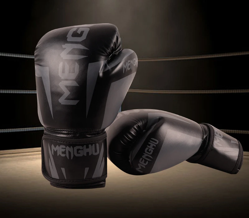 

New Style of Adult Children Boxing Gloves Thickened Breathable Karate Kickboxing Sanda Training Cushioning Fitness Supplies Gift