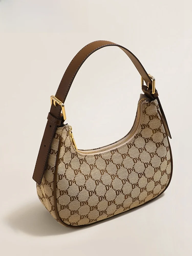 

Gievszhe Роскошная женская сумка с цветочным принтом, сумка через плечо, сумка-багет, повседневная сумка, мягкая кожаная сумка в британском стиле