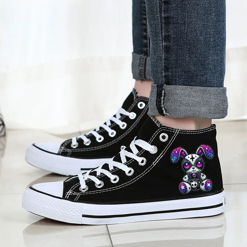 

Girls Autumn New Korean Fashion Wild Mickey Mouse Children Canvas Sneakers Size 35-44 Disney Cartoon Canvas Stitch Couple Shoes