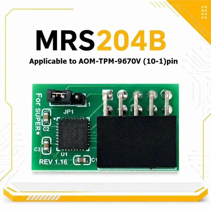 PHFU-For Supermicro AOM For TPM 2.0 Security Module 10 Pin SPI Module Processor 9670H 9670V TP M 2.0 Module