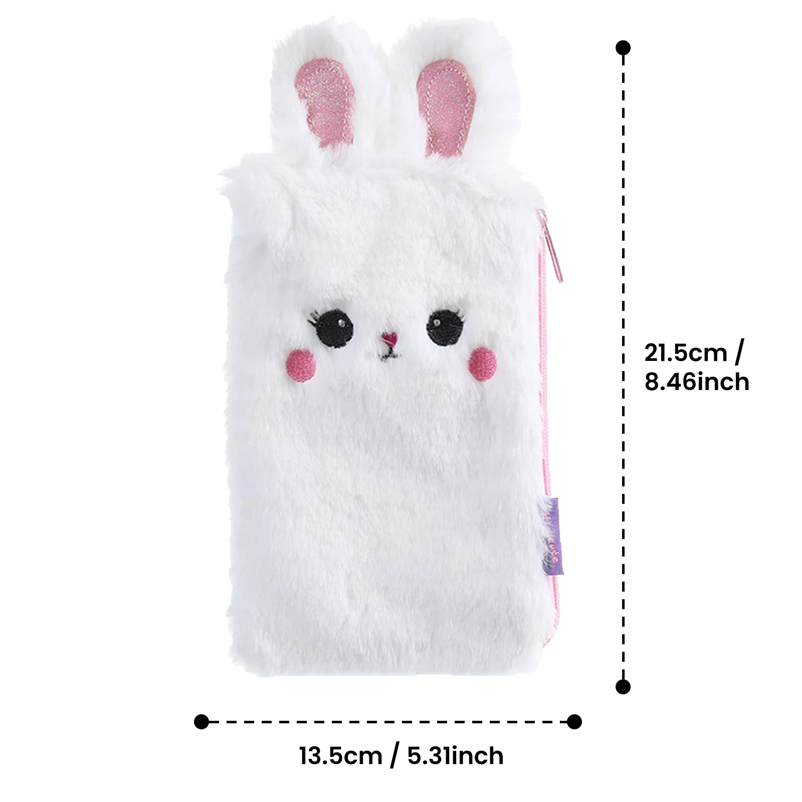 Cute Plush Pencil Pouch Bag Case Organizer Holder with Zipper Suit for Kids Girls Cosmetic Makeup Pouch Coin Purse Wallet Bags