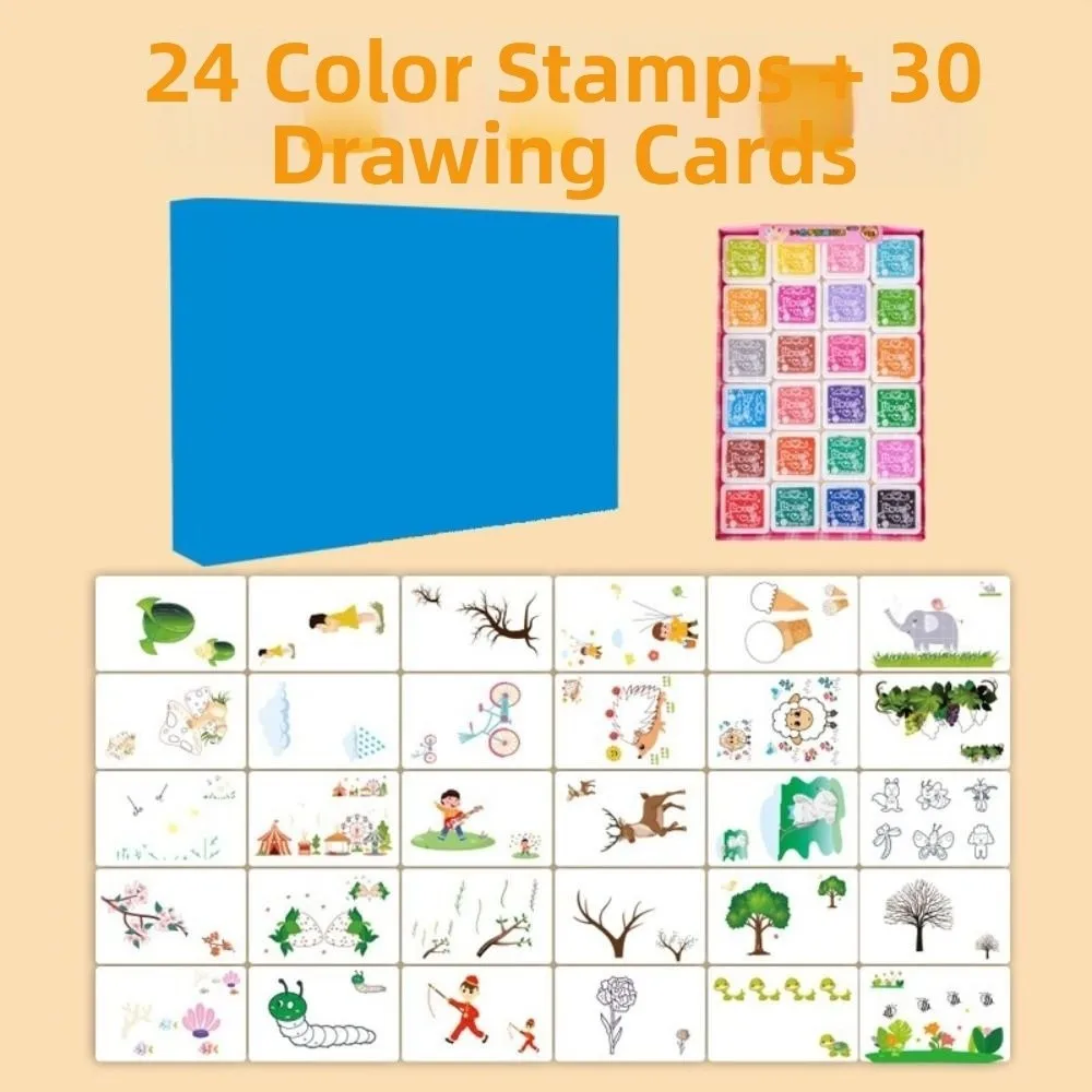 Creative Drawing Coloring Books Handmade Cartoon Animal Finger Art Drawing Book Early Learning DIY Finger Painting Set