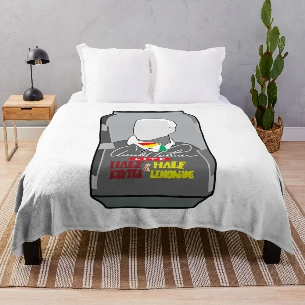 

Arnold Palmer Drink Can Throw Blanket Bed Hair Soft Plaid Weighted Blankets