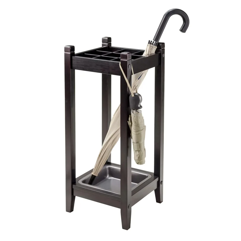 2023  Winsome Wood Jana Grid Umbrella Stand, Espresso Finish