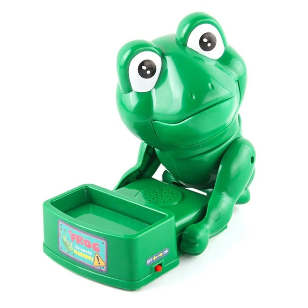 Plastics Stealing Insect Frog Biting Prank Multifunctional Electric Finger Bite Scary Game Simulation Craft Decor