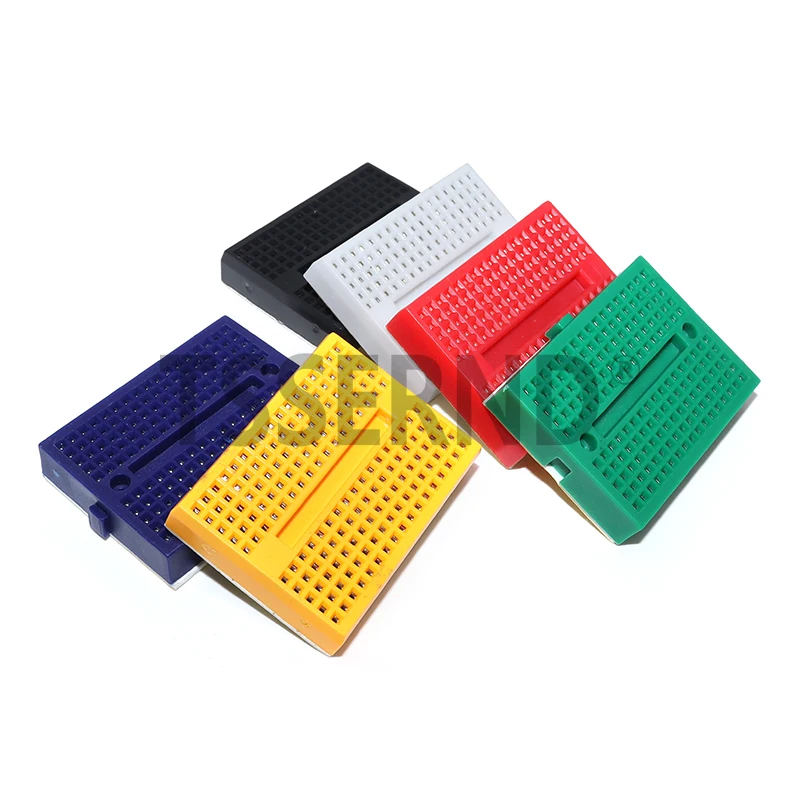 6pcs Mini Breadboard Kit with 170 Tie Points - Solderless SYB-170 Prototype PCB Bread Board for Arduino, Raspberry Pi, and More