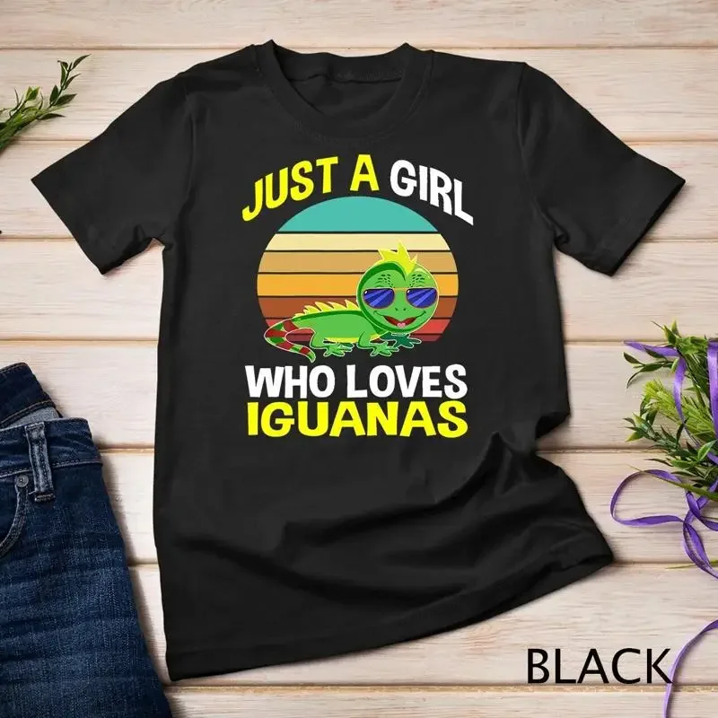 Just a Girl Who Loves Iguana Gifts Pet Lovers Lizard Iguana Unisex T shirt