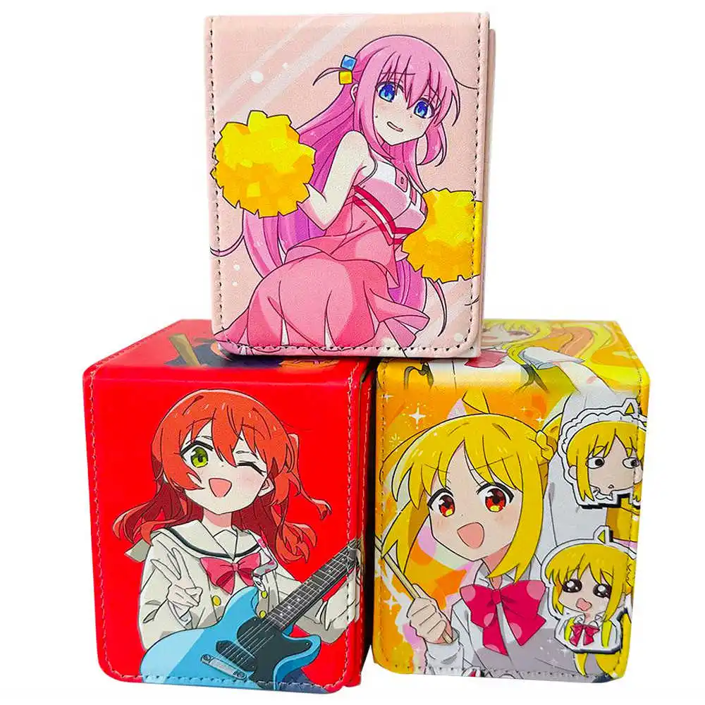 

100+ PU Anime Cards Storage Box Deck Board Game TCG Cards Box Protector Bag for MGT/Pkm/Yu-gi-oh/Trading Card Collecting Game