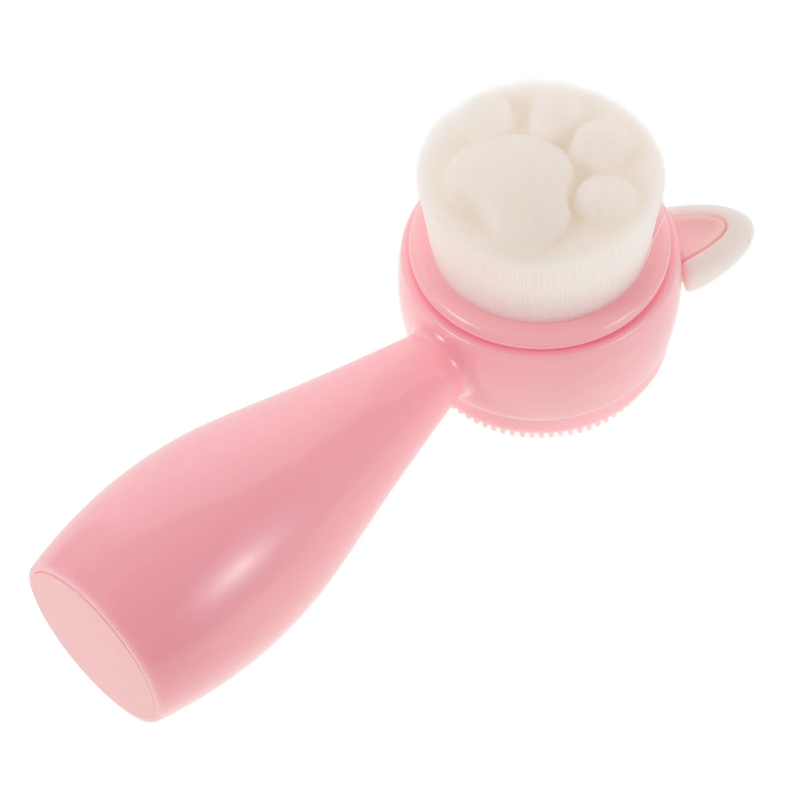 

Silicone Facial Cleansing Brush Soft ABS Exfoliating Scrubber Dual Sided Face Cleaning Beauty Tool Travel Home Use Manual