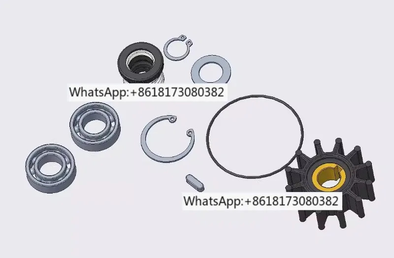 

Ship engine accessories generator seawater pump JMP JPR-KL10IP maintenance kit