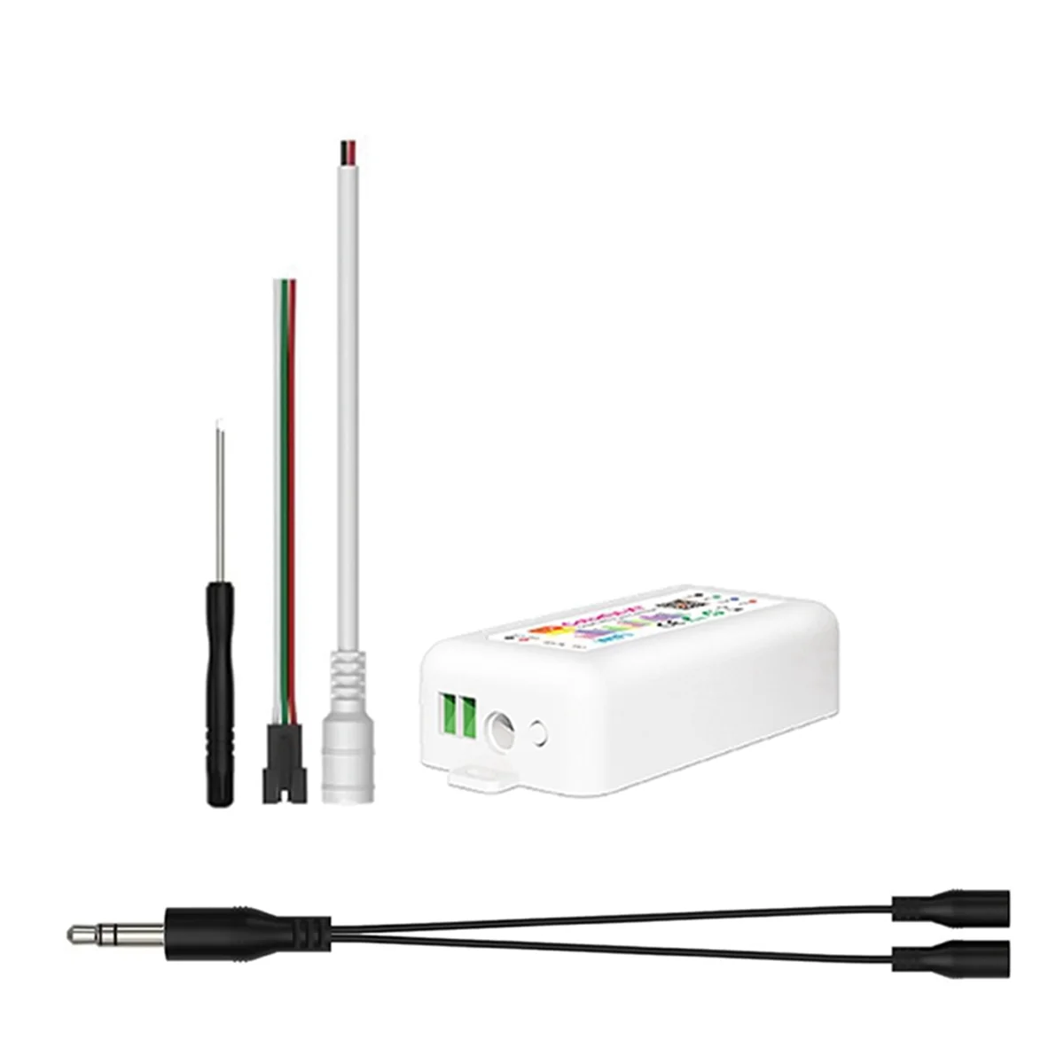 KZQ-fTuya RGB LED Strip Light Controller DC5V-24V WiFi Controller musicale Controller luce ambientale WiFi Smart App