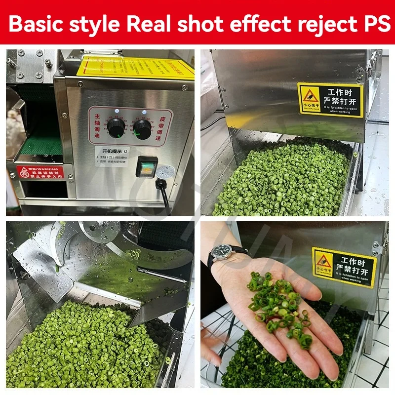 Electric Welsh Onion Slicer Scallion Chopping Machine Commercial Small Automatic Chili Ring Leek Celery Parsley Minced