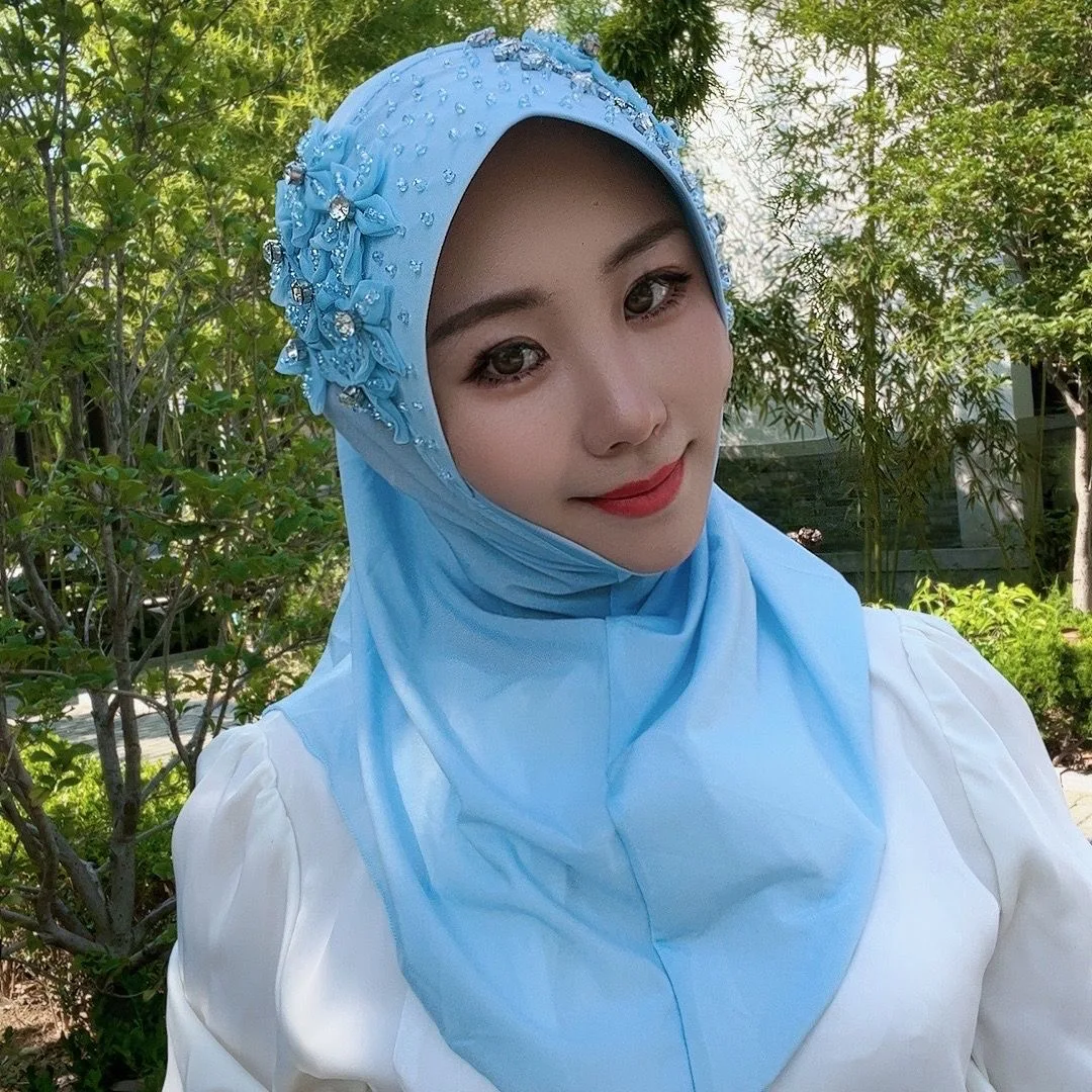 

Free Shipping Muslim Hijab For Women Scarf Headwear Prayer Islamic Chiffon Luxury Scarf Malaysia African Summer Simple 05297