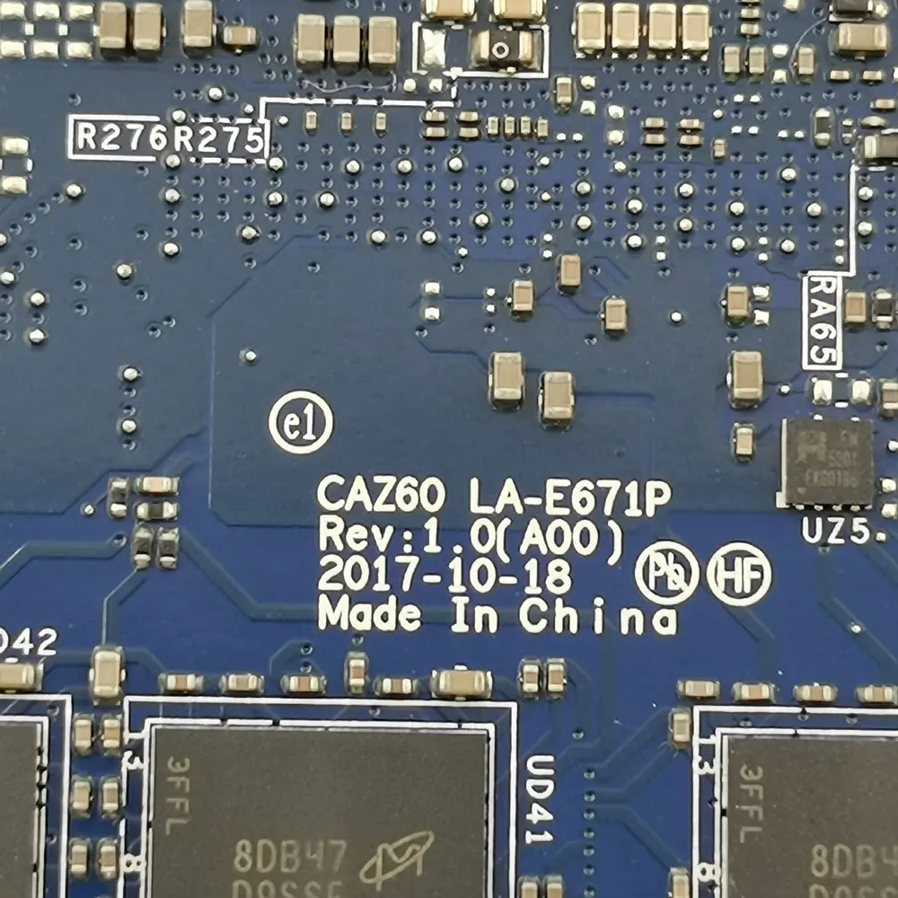 Dell XPS 13 9370 노트북 마더보드용 CAZ60 LA-E671P 메인보드 0YPVJW 0JCHK7 i5 i7-8th Gen CPU 8G/16G RAM DDR4 완전 테스트됨