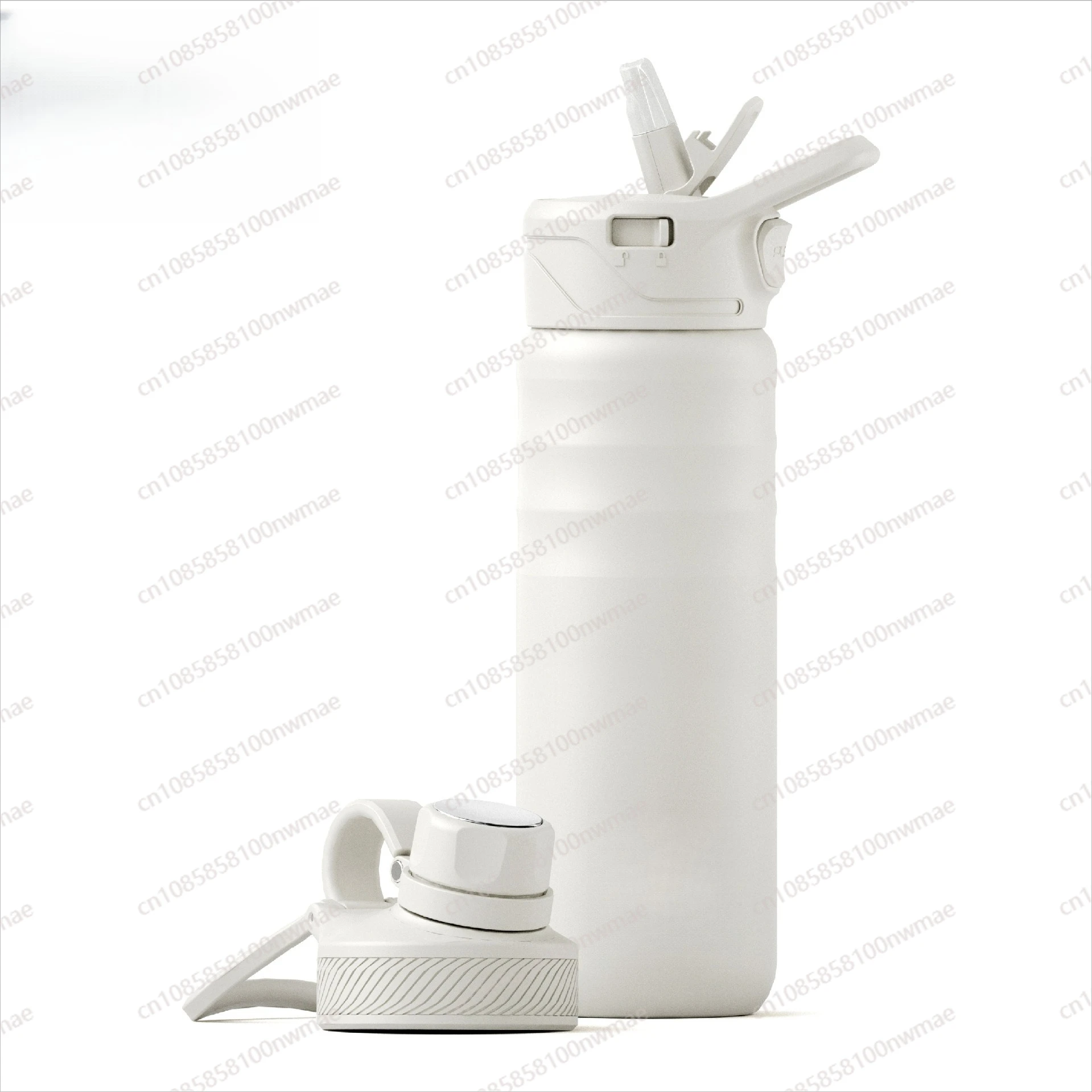 

24oz 709ml cross-border new sports kettle large-capacity thermos cup portable handle straw water cup