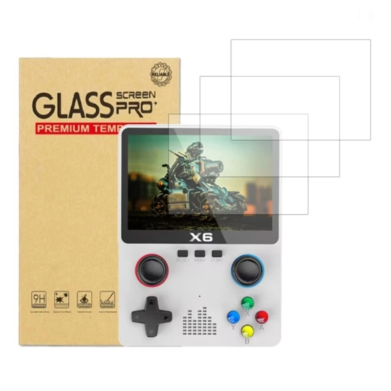 

Easy Installation Screen Protector Film Scratchproof Full Screen Film for X6 Game Console Tempered Glass Protective Film