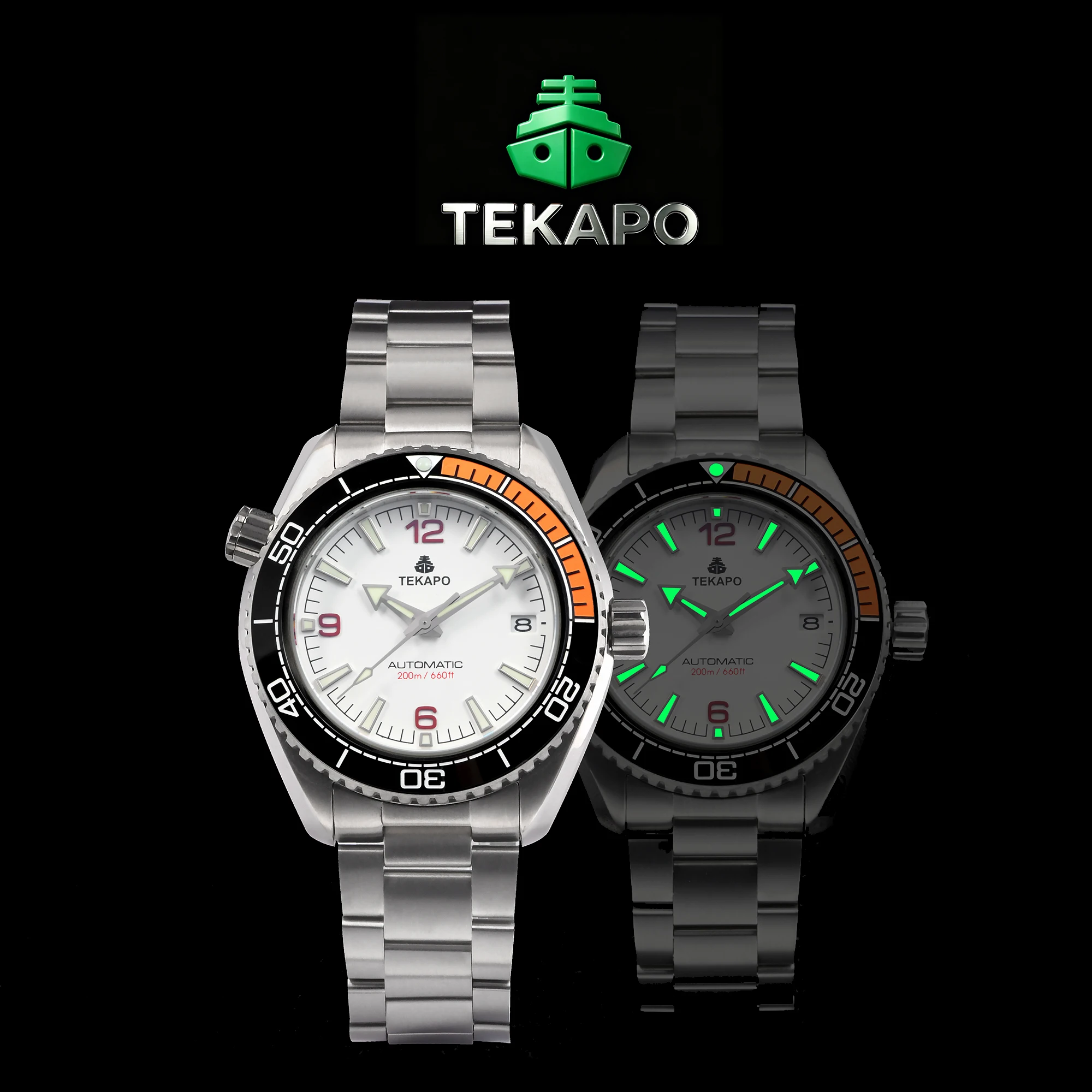 TEKAPO Titanium Diving Watch Automatic Mechanical Watch Equipped With Japanese NH35 Movement 39mm With Helium Valve