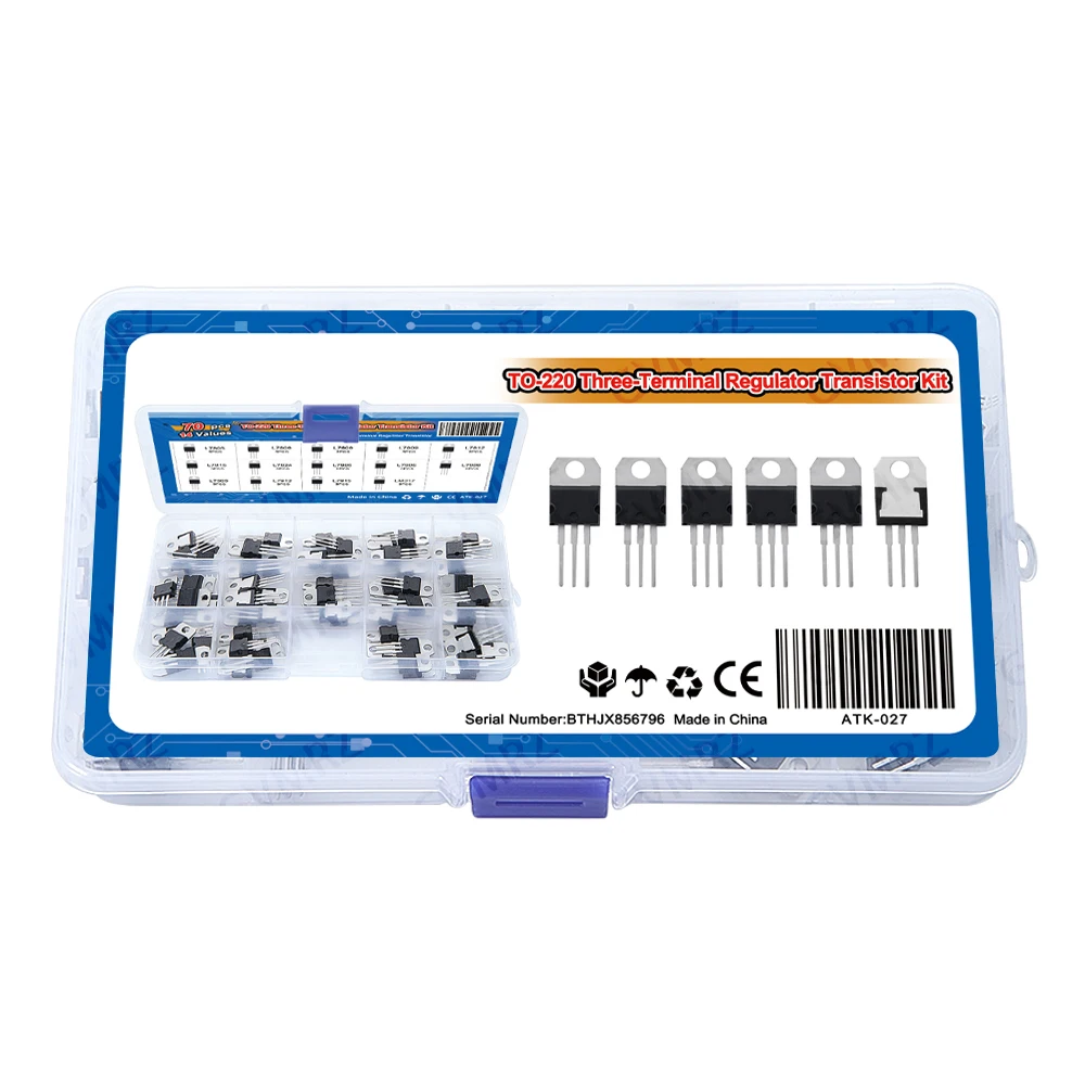 14Values L7809 L7812 L7815 70PCS Voltage Regulator TO-220 Each 5PCS KIT L7805 L7806 L7808  L7912 LM317