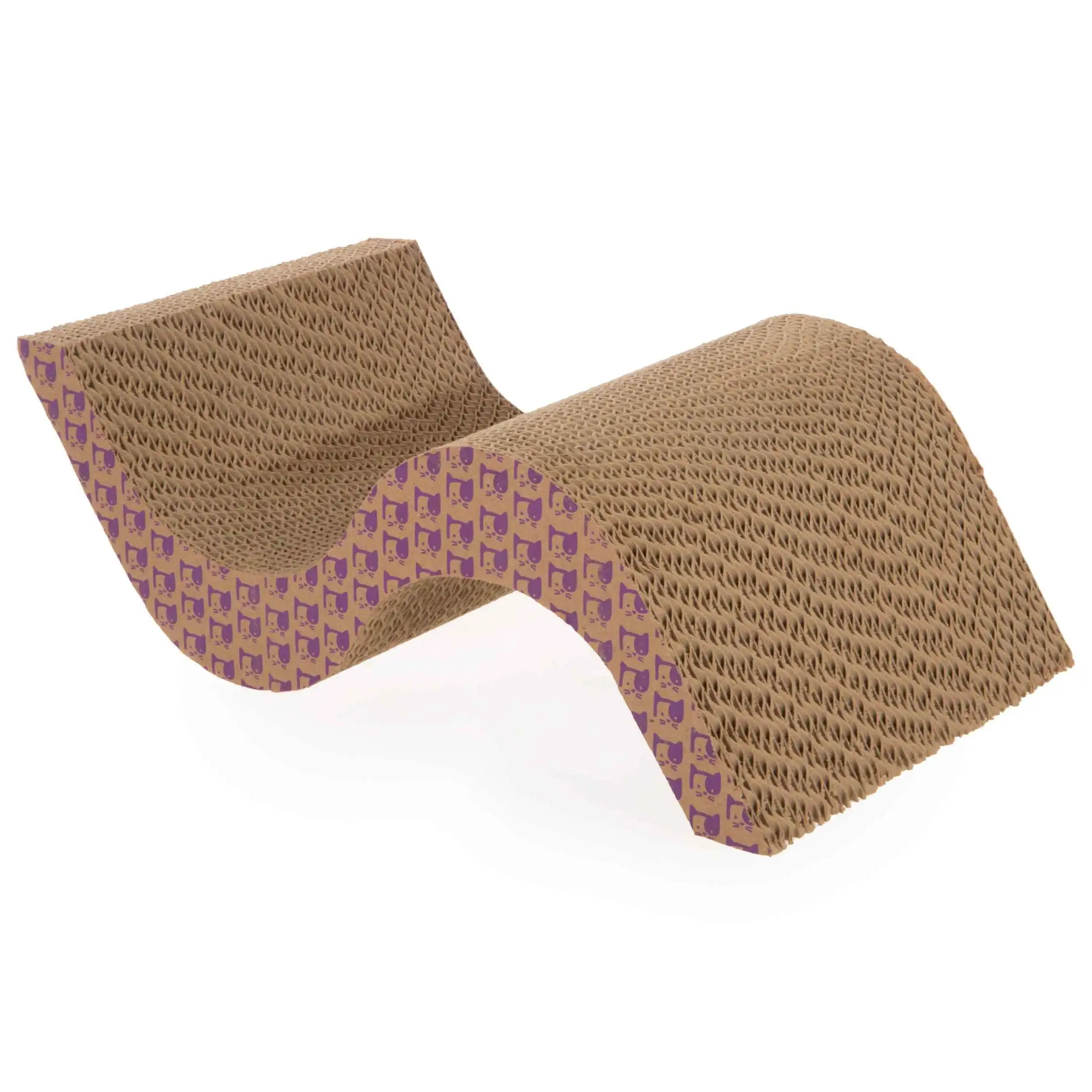 

Super Scratcher+ Scroll Catnip-Infused Corrugate Cat Scratcher, Hideout & Lounge