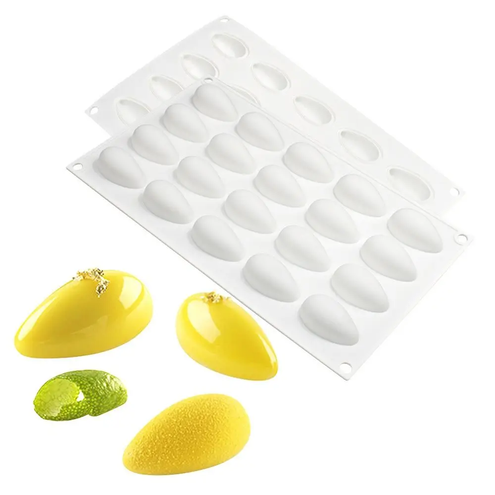 قالب سيليكون للشوكولاتة بقشرة ثلاثية الأبعاد ، قوالب موس ذاتية الصنع ، أدوات تزيين الكعك ، قالب صابون وشموع ، 20 تجويف #3