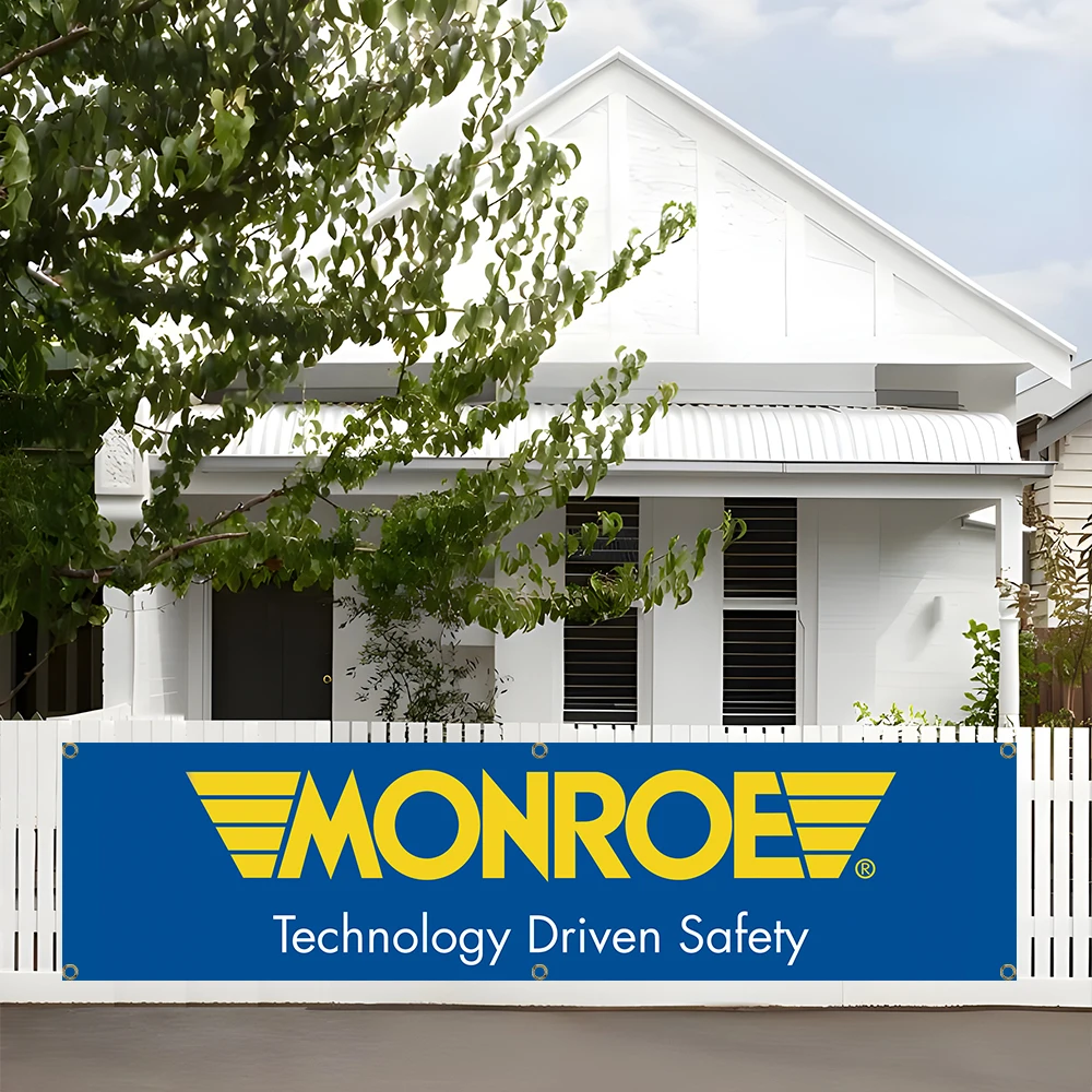 60x240cm Monroes Auto Parts Banner Flag Polyester Printed Garage or Outdoor Decoration Tapestry