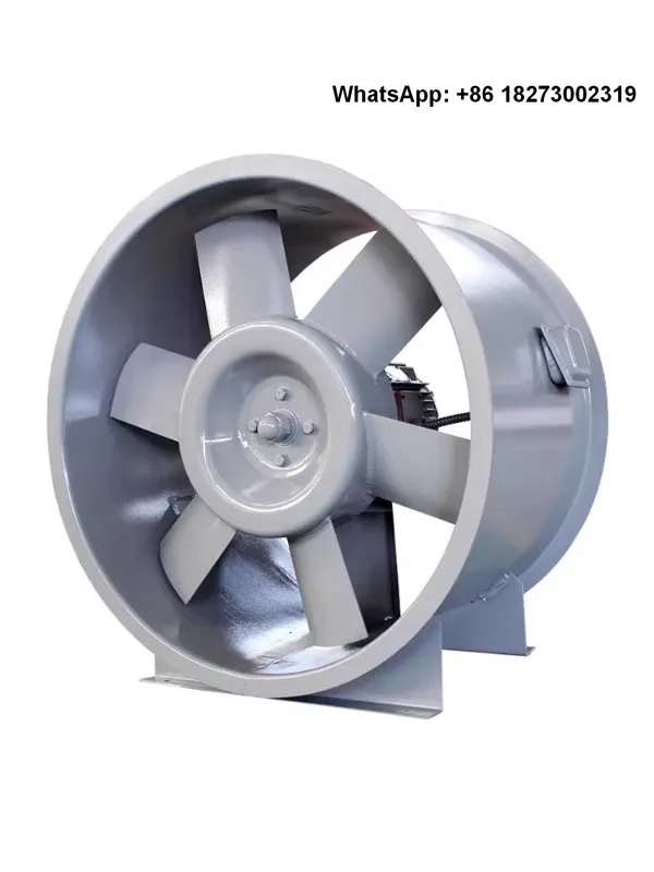 Fire exhaust fan 3C explosion-proof anti-corrosion axial flow fan HTF single and double speed fan