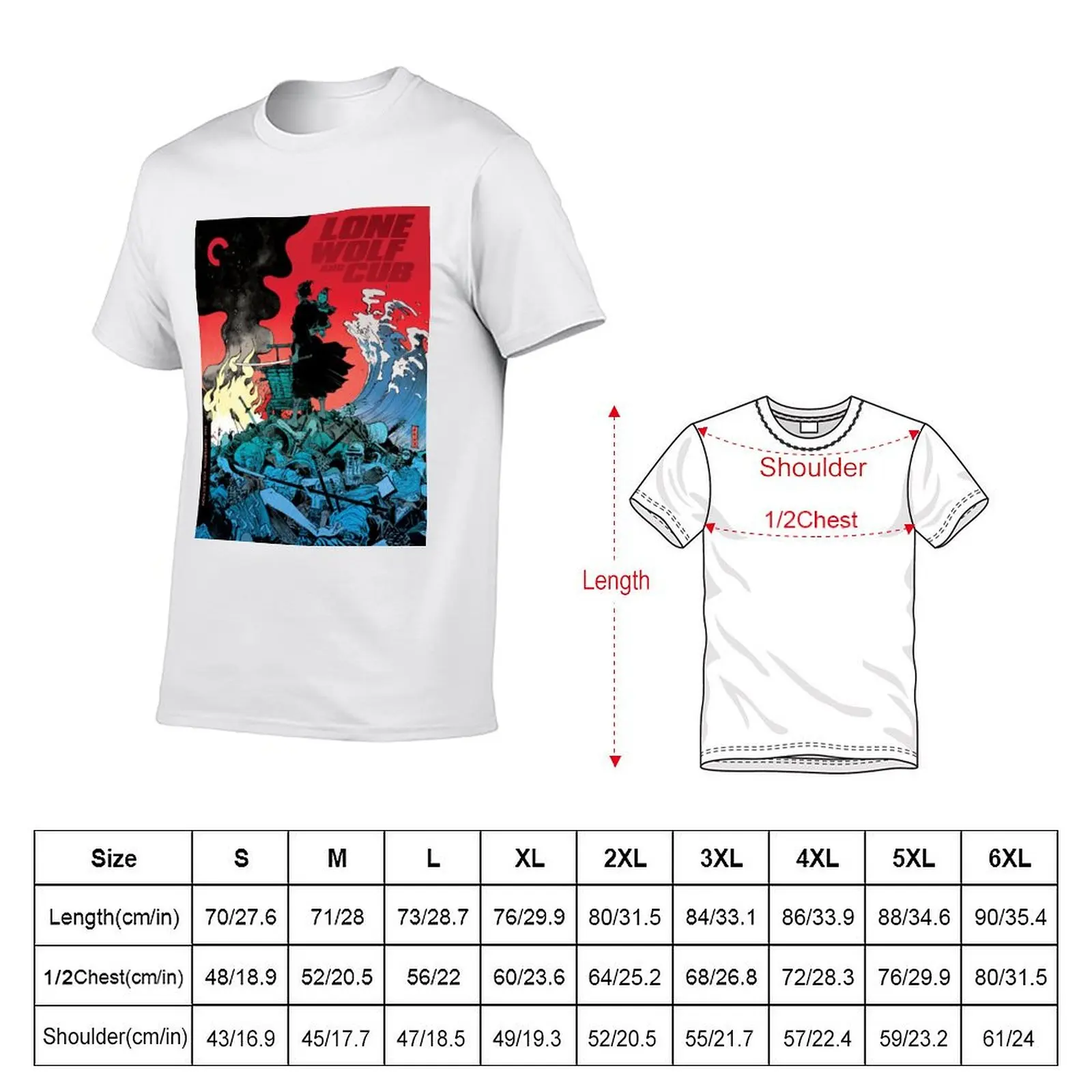 LONE WOLF AND CUB T-Shirt printed t shirts for man t shirts for man cotton soft T-Shirt