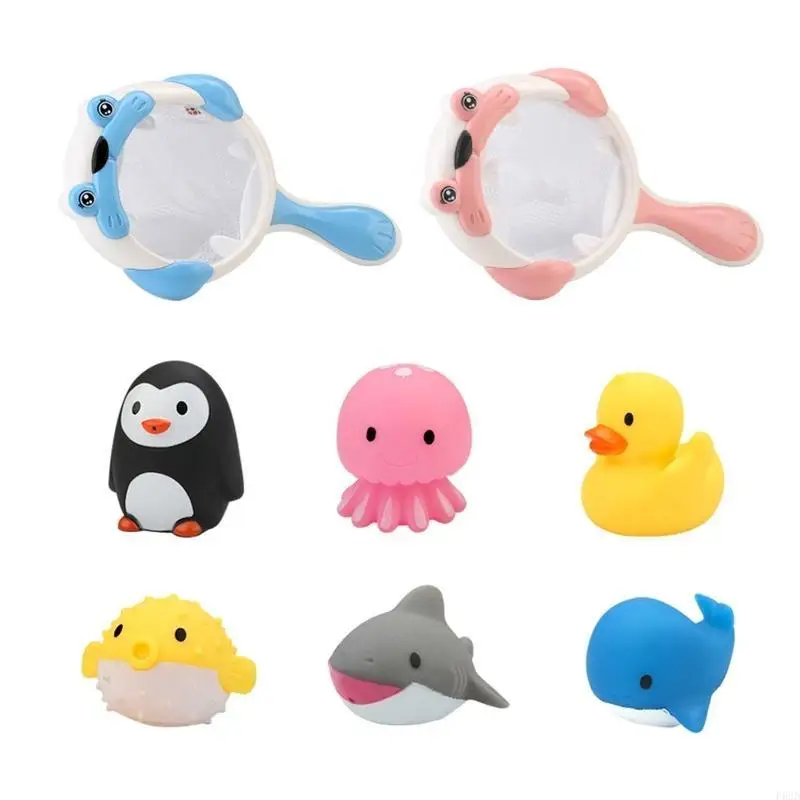 Giocattoli F62D Fish Squeeze giocattolo per Kids Kids Fav per rete da pesca