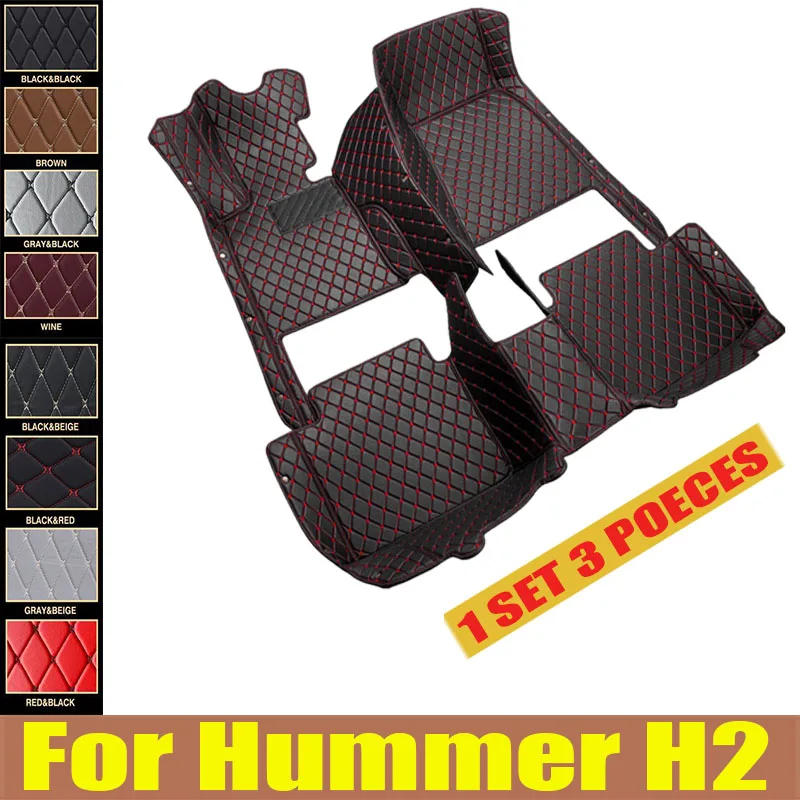 

Car Floor Mats For Hummer H2 2008 Custom Auto Foot Pads Automobile Carpet Cover Interior trunk mat