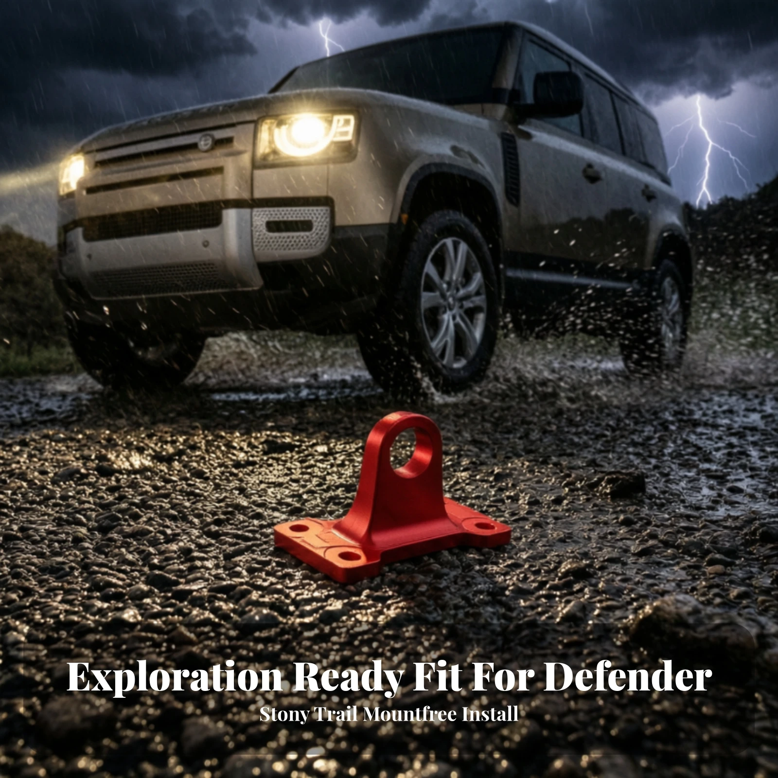 Tow Hook Bracket Bolt-on Recovery Loop Bracket Tow Hook Shackle Mount Black Vehicle Parts Long-Lasting for Exterior Upgrade - view 3