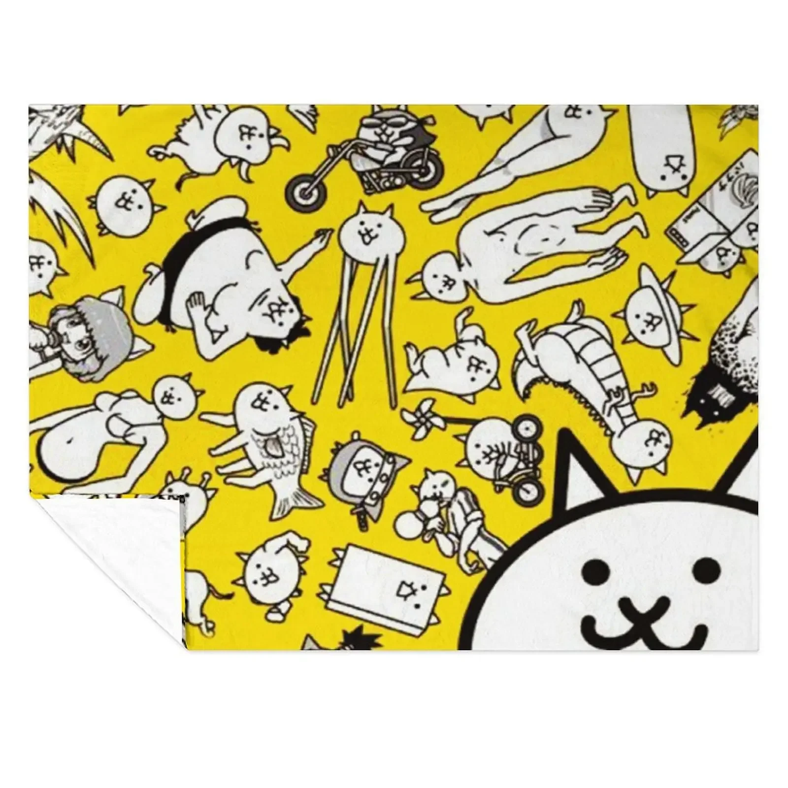 

Battle Cats Throw Blanket Decorative Sofa For Baby Moving Plaid on the sofa Blankets