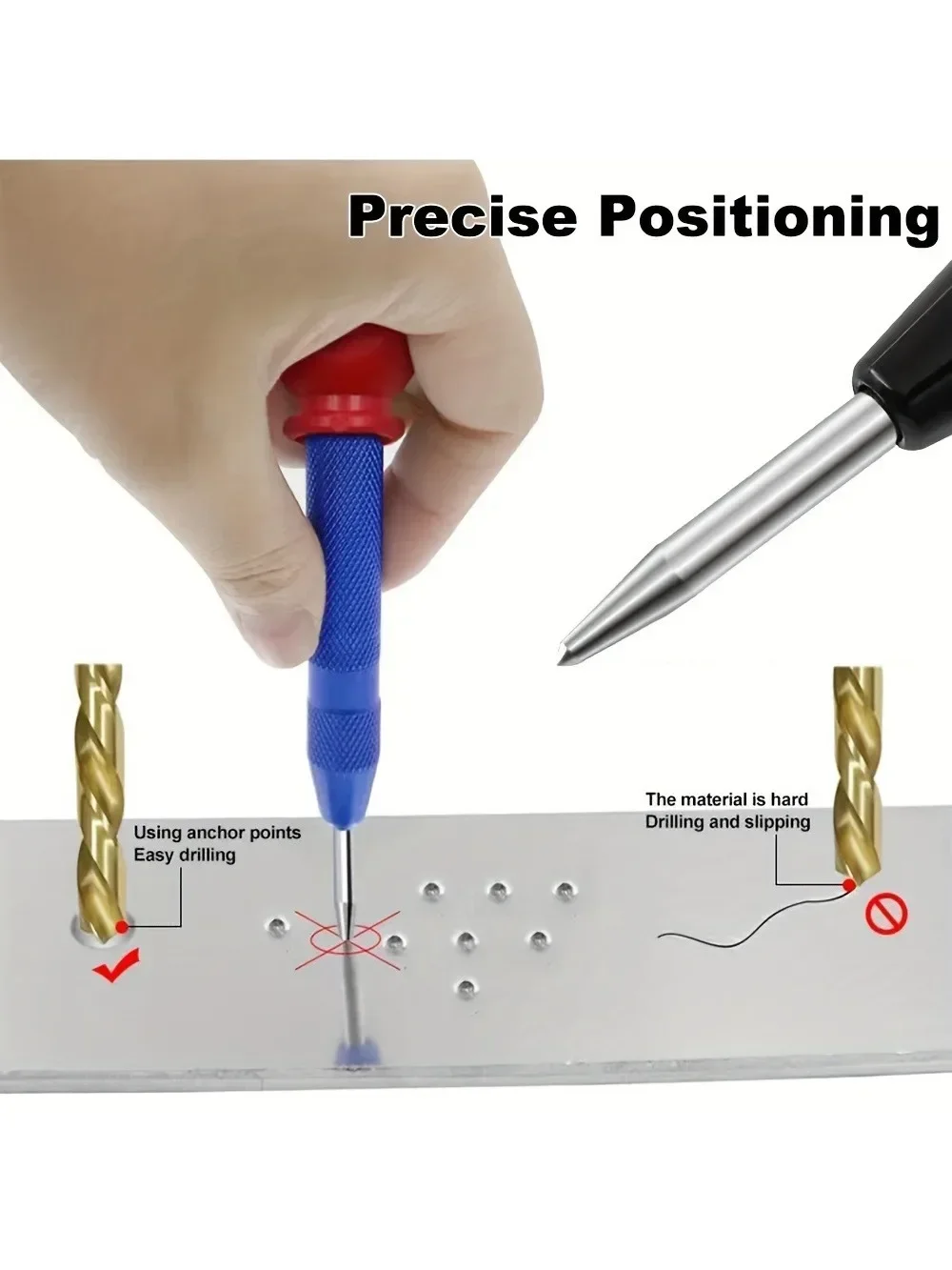 محدد مواقع ثقب من سبائك الألومنيوم عالي الدقة ، قالب محمول للحفر ، تركيب خزانة الباب ، مفصلات 35 مفصل