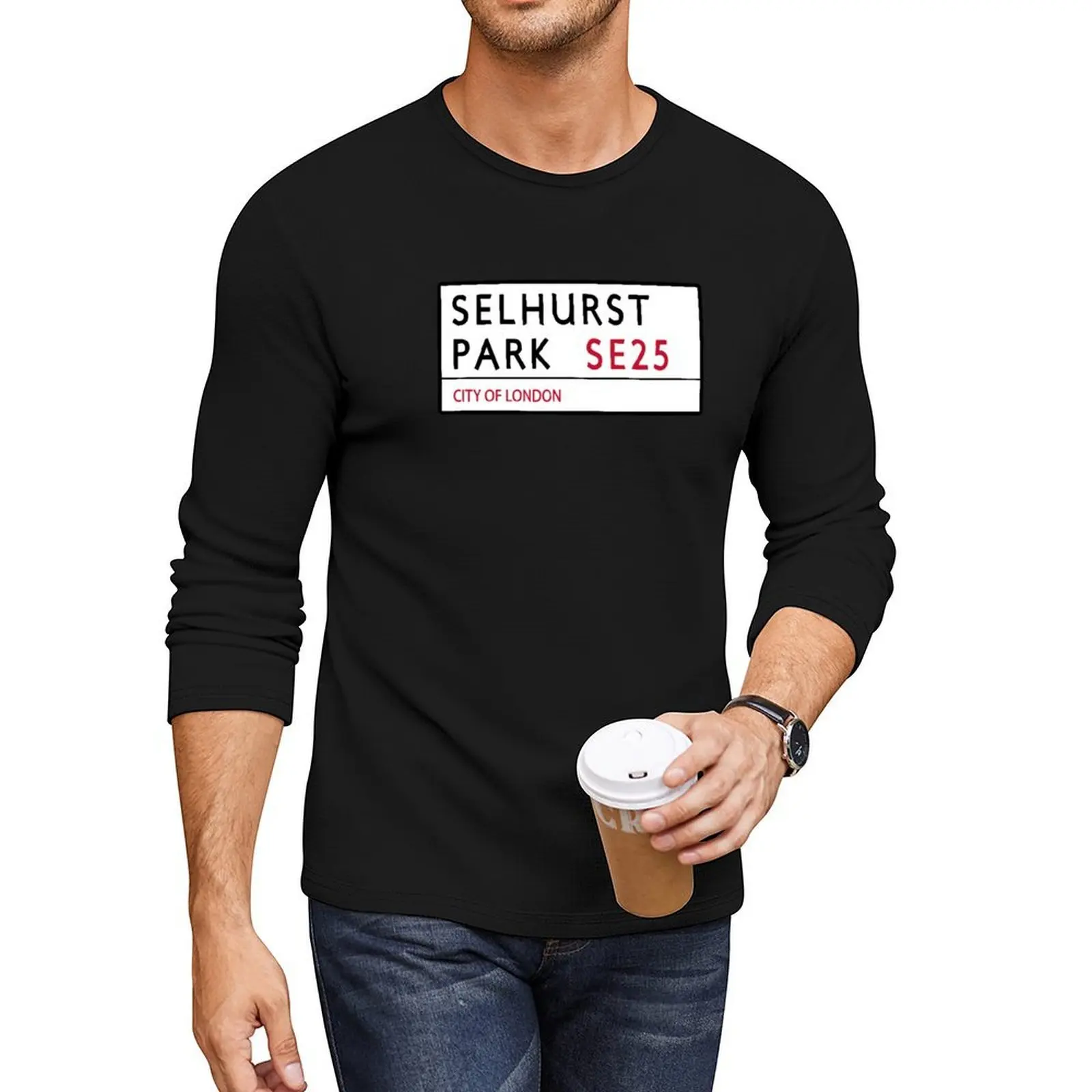 

Selhurst Park Road Sign Long T-Shirt man clothes cute tops graphics t shirt plain t shirts men