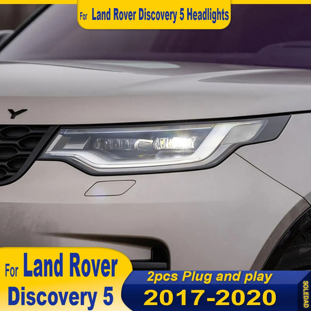 

LED Head Lamp for Land Rover Discovery 5 LED Headlight 2017-2020 LR5 Headlights DRL Turn Signal High Beam Angel Eye Projector