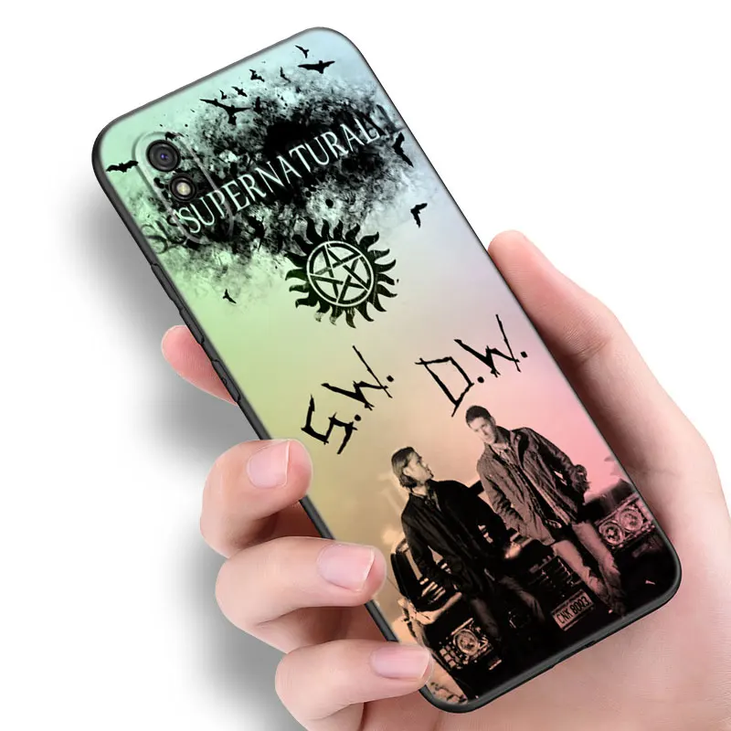 Supernatural SPN Dean Sam Black Silicone Phone Case For Xiaomi Redmi 10 Prime A1 A2 Plus 9 9A 9C 9T 10A 10C 12 12C 13C