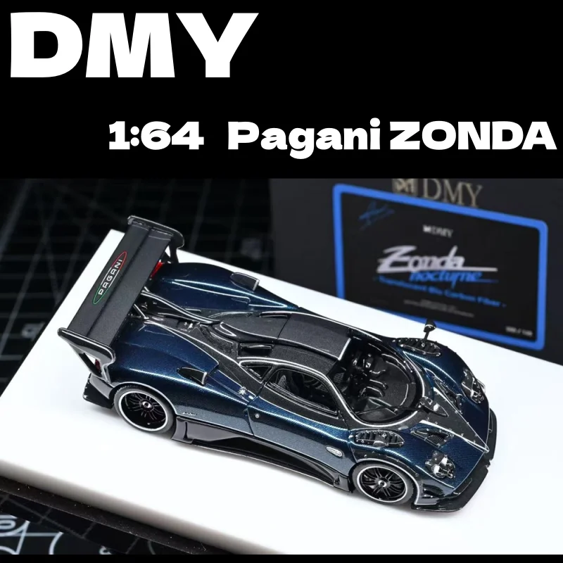 В наличии DMY 1:64 ZONDA, индивидуальная модель, миниатюрная модель автомобиля из смолы, фигурка для взрослых, игрушка для мальчика, подарок на день рождения для детей.