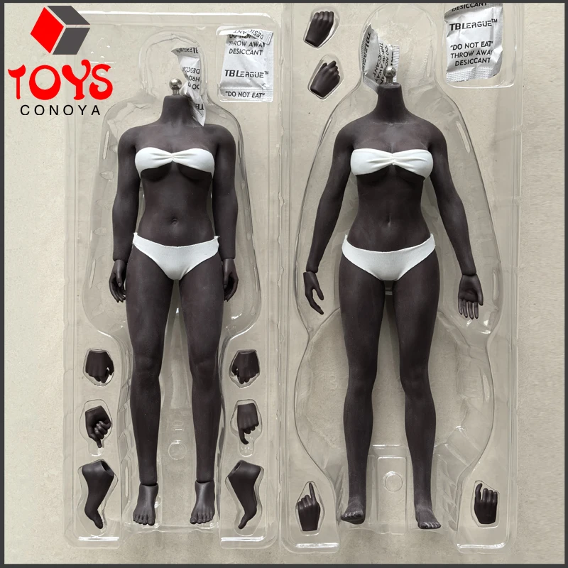 

TBLeague S29C S43B 1/6 Scale Female Dark-skinned Super Flexible Seamless Body TBL PH 12" Female Soldier Action Figure Body Dolls