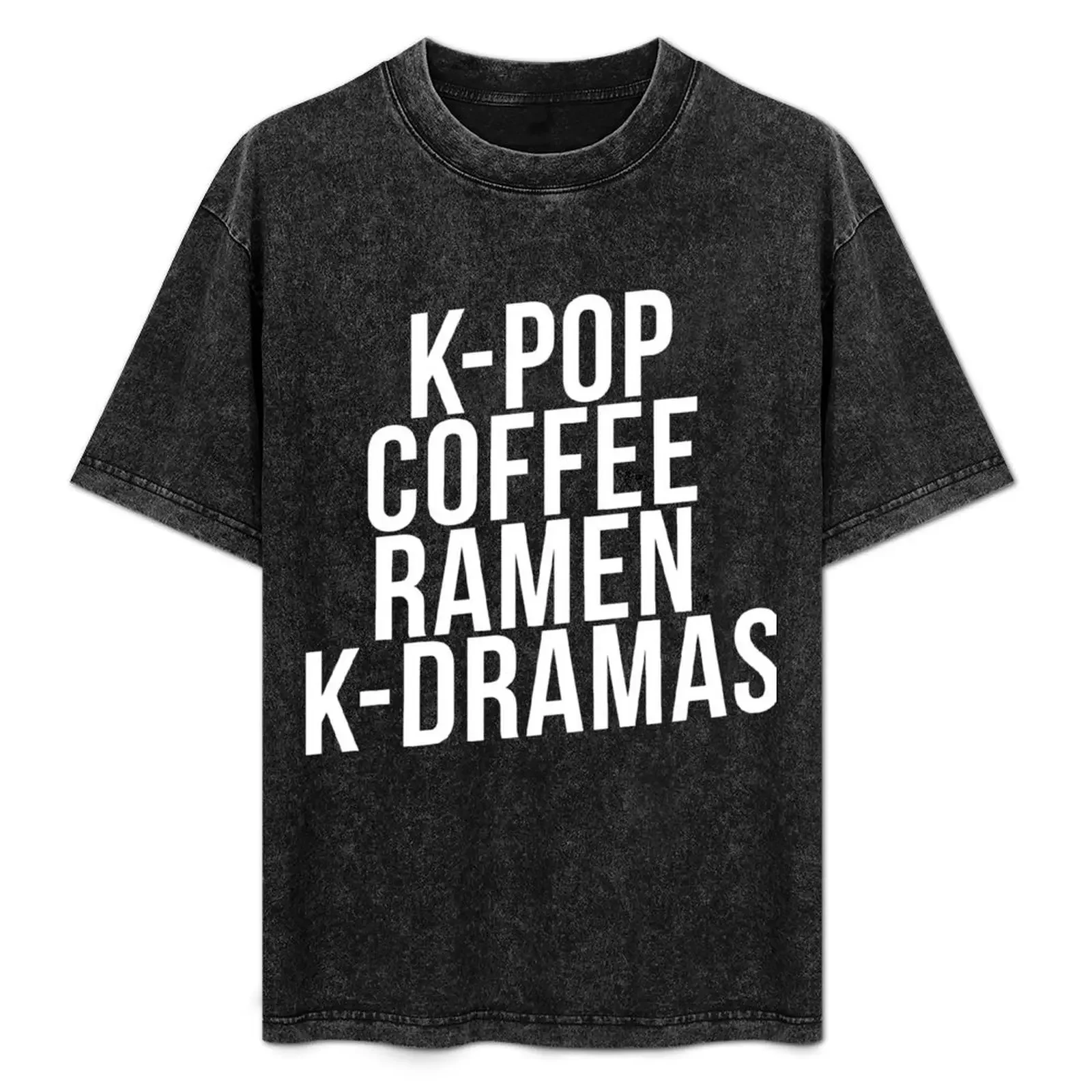 

K-Pop Shirt, K-Pop Coffee Ramen K-Dramas Kawaii T-Shirt custom t shirt essential t shirt Men's t-shirts