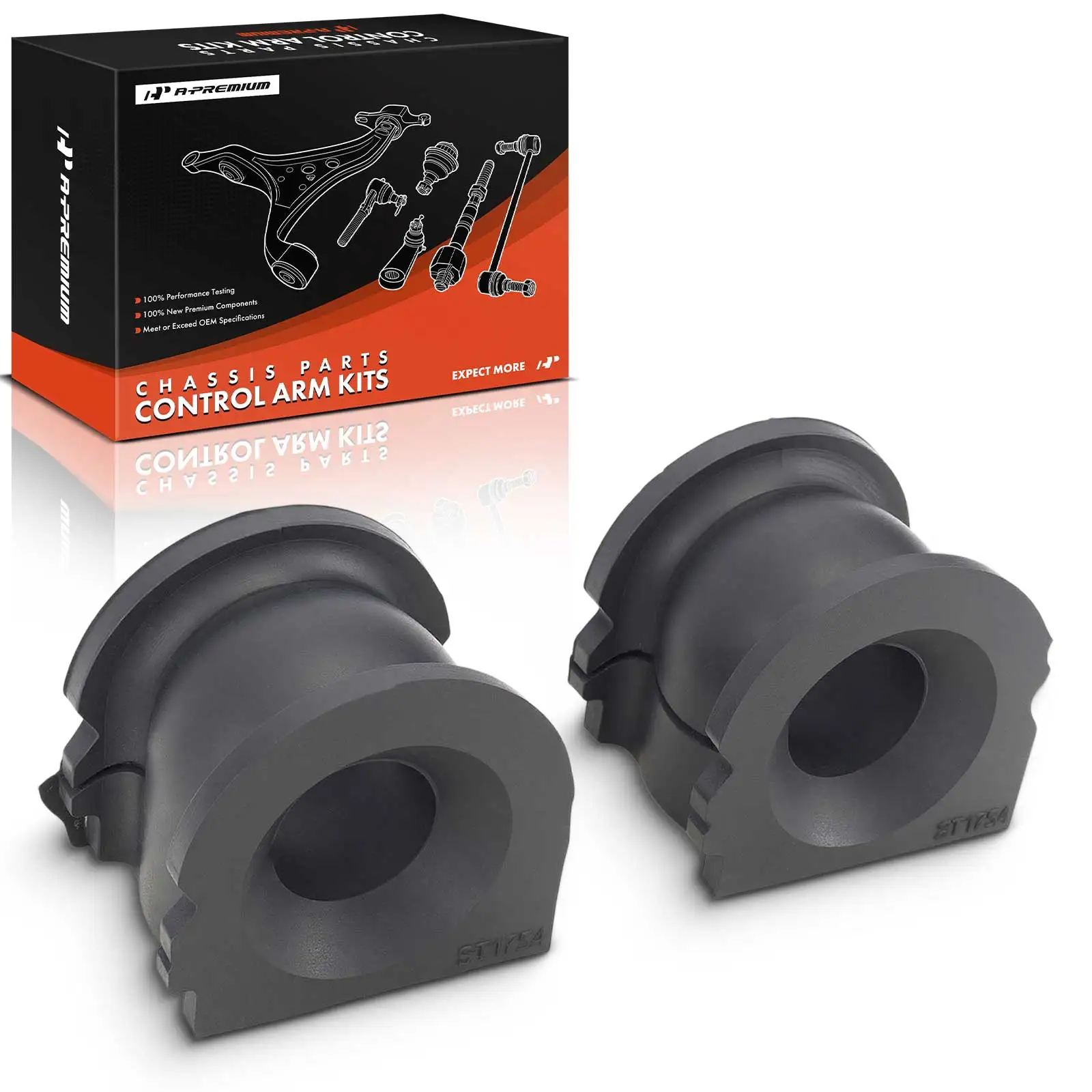 A-Premium 2x Front To Frame Sway Bar Bushing for Cadillac SRX 2010-2011