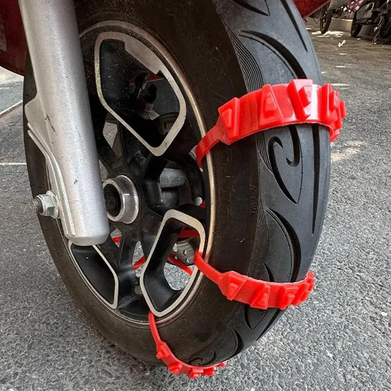 For Refer To Description  Anti Skid Tire Chains Nylon Tire Zip Ties For Snow Extrication Chain For Winter Driving Non-Slip Snow