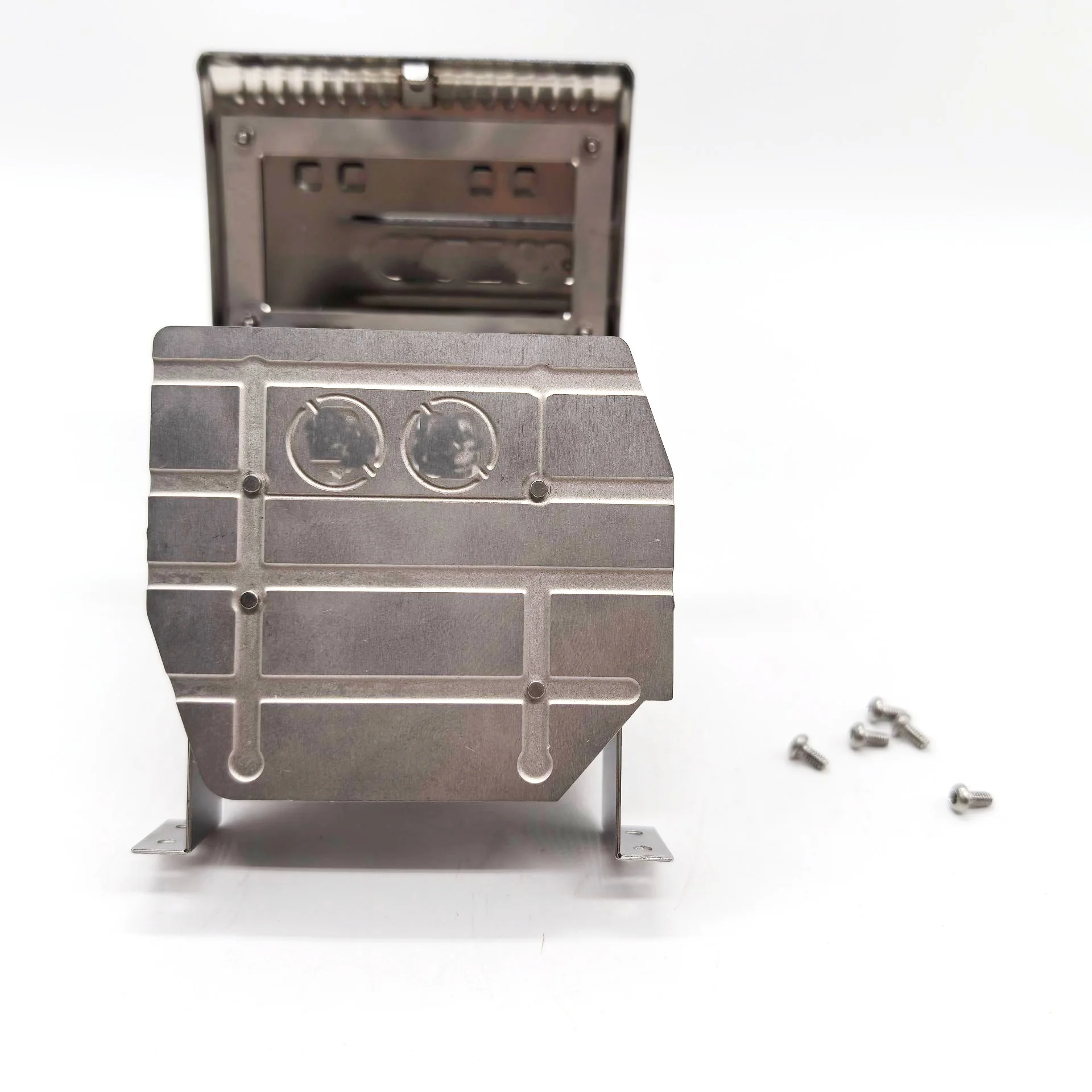 RC 1/14 Simulation Metal Stainless Steel Exhaust Box for Tamiya Regal Truck Toy Model  DIY Parts