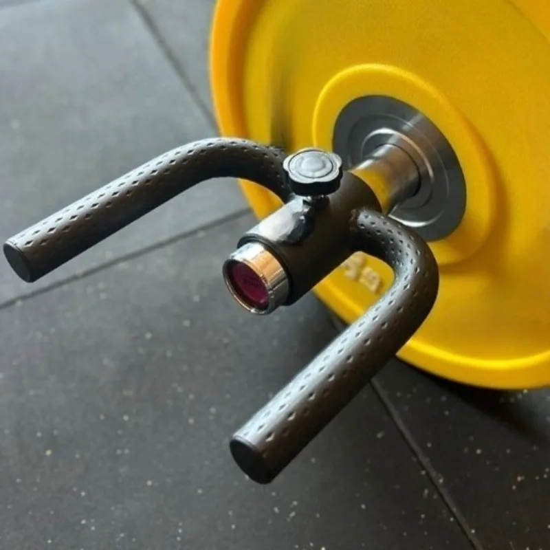 Barbell T Bar U Grip Handle Large Hole Squat Deadlift Women Fitness Gear