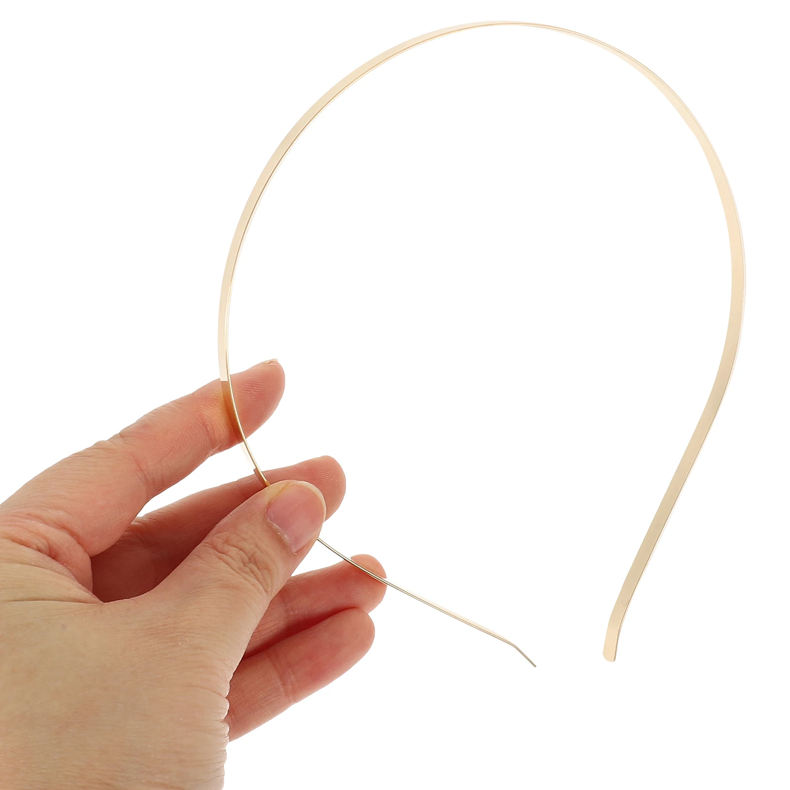

50pcs Hoops Stainless Steel Plain Blank DIY Golden 5mm Headb s Blank Diy Hair Hoops Accessories Women Craft Wedding Party