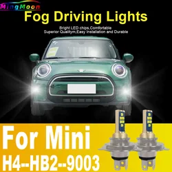 2pcs H4 HB2 9003 Led Headlight Canbus Bulb High Power White Fog Light Diode Lamp 12v 55w For Mini Cooper R55 R56 R57 R58 R60 R61