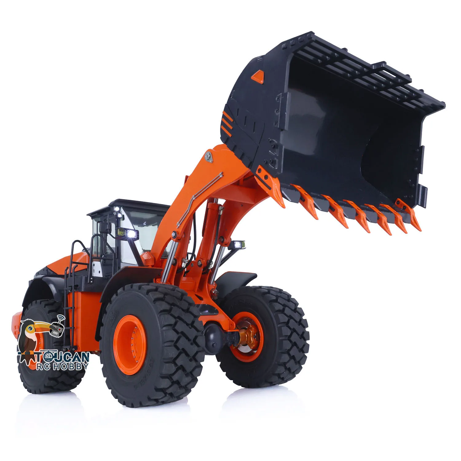 Jdmodel 198 ZW370 1/14 RC Loader Wheeled Hydraulic Radio Control Trucks Two-Speed Transmission Toucan Earth Mover Vehicles Toys