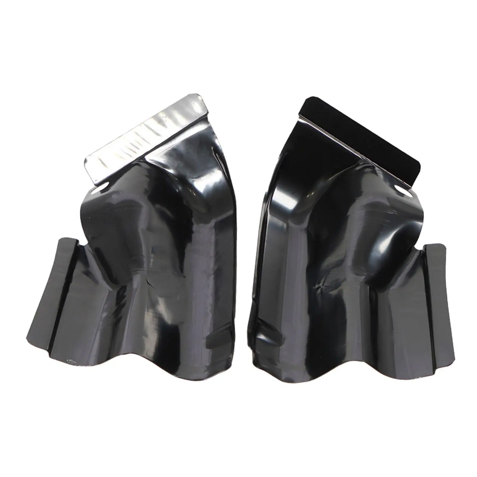 Pickup Truck Metal Cab Corners Set Sturdy Good Performance Black Left and Right Exterior Accessories for Ford F-150 4 Doors